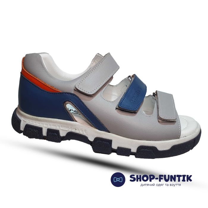 Сандалии Tomini  серые с синим 025