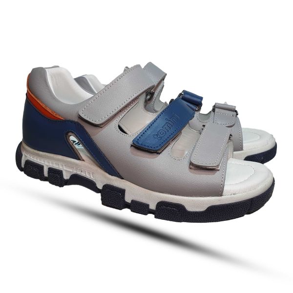 Сандалии Tomini  серые с синим 025