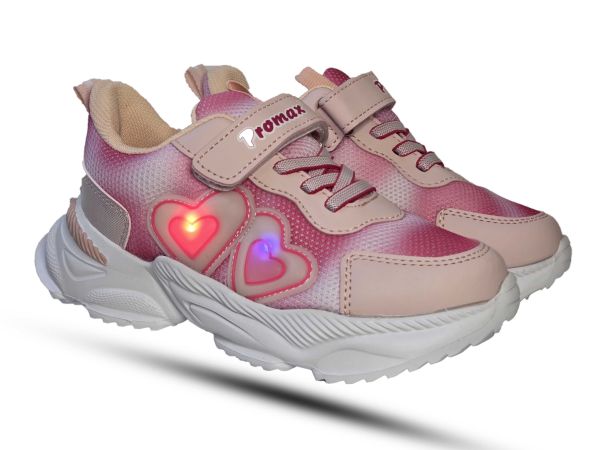 Кроссовки Promax розовые светящиеся 1841