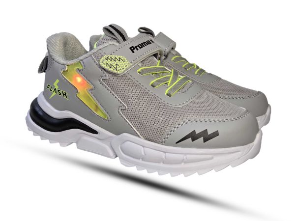 Кроссовки Promax серые светящиеся 1848