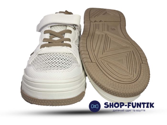 Кроссовки Fiamingo бежевые сетка 846