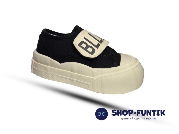 Кроссовки  Jong.Golf черные с бежевым на липучке А 25