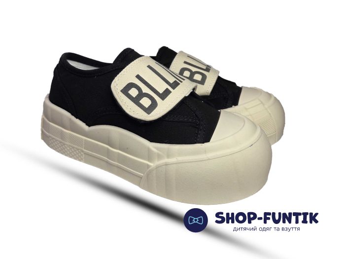 Кроссовки  Jong.Golf черные с бежевым на липучке А 25