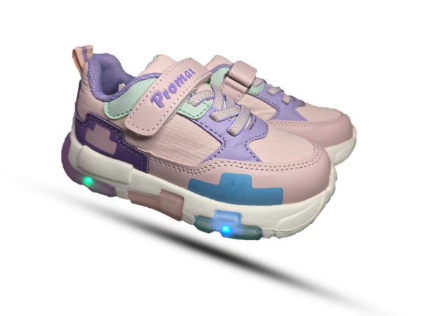 Кроссовки  Promax розовые светящиеся 1980