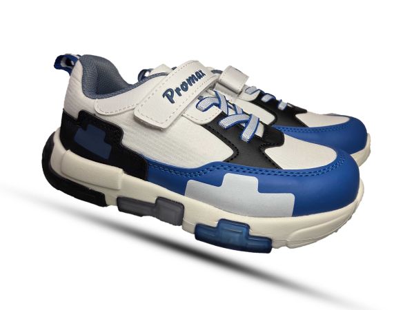 Кроссовки  Promax белые с синим 1980