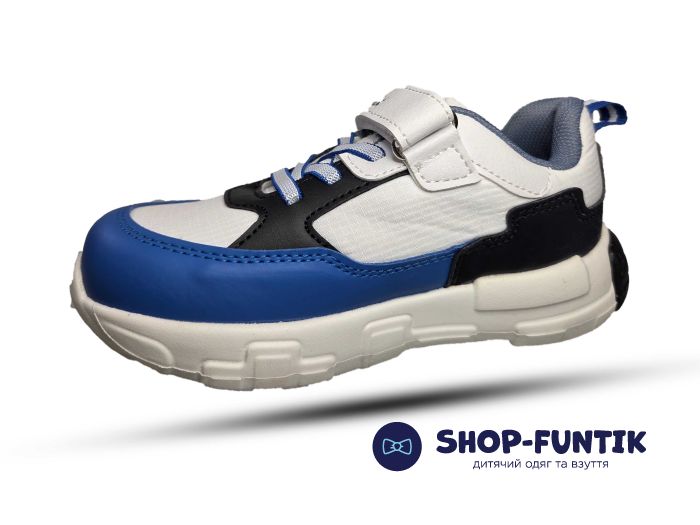 Кроссовки  Promax белые с синим 1980