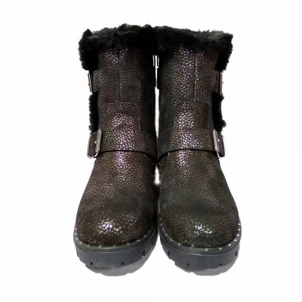 Сапоги Tunel коричневые с натуральным мехом 1046K