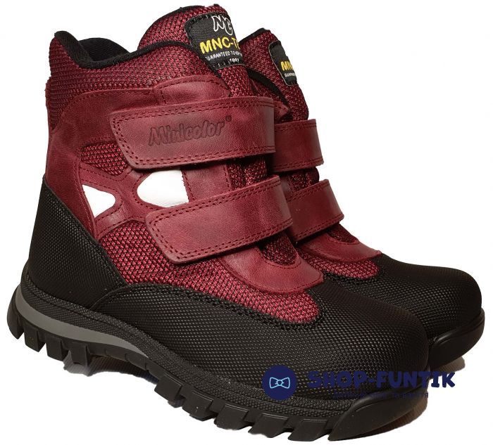 Ботинки Minicolor бордовые 2591