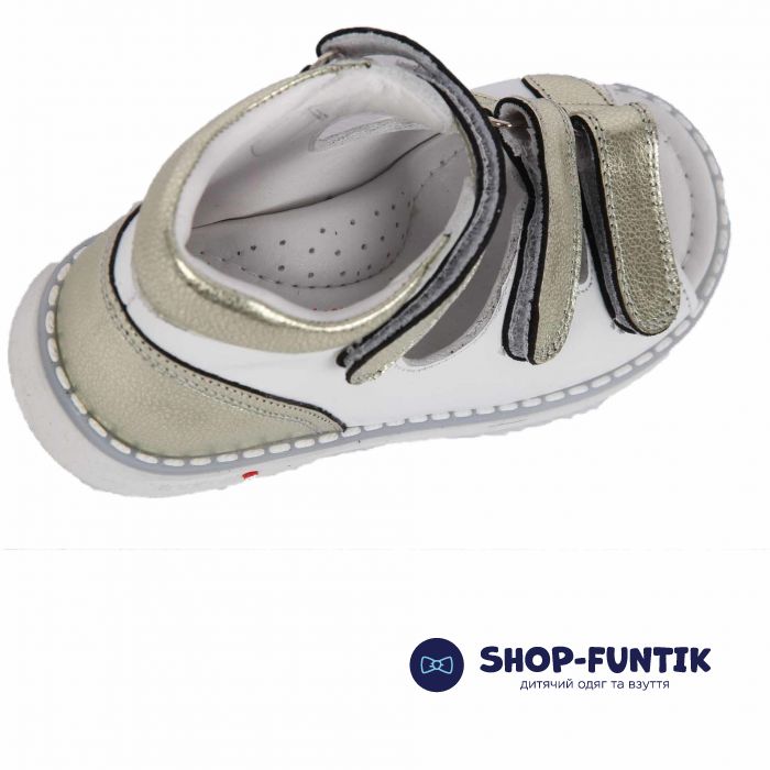 Сандалии Tunel белые на липучках 1853-5-1