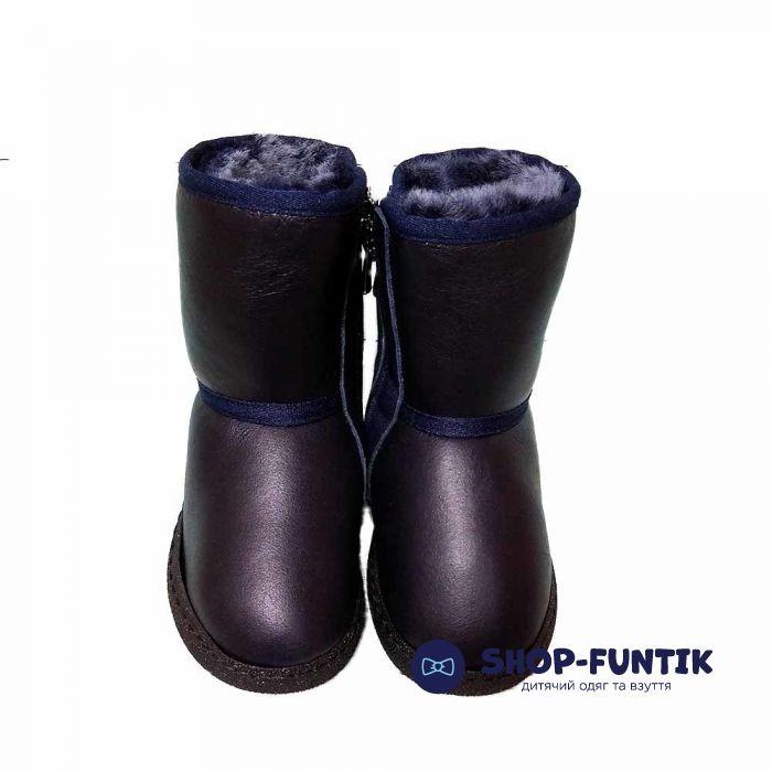 Угги Tiflani синие на молнии 40B 810K