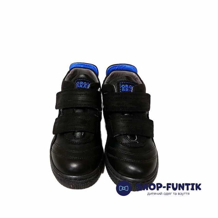 Ботинки Tiflani черные с синей звездочкой  B-7127S