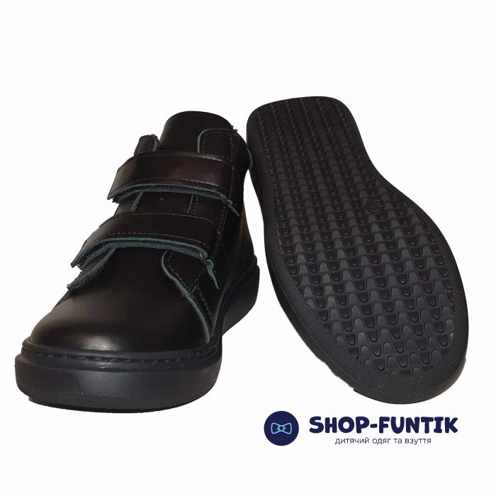 Ботинки Panda Черные осенне-весенние экомех