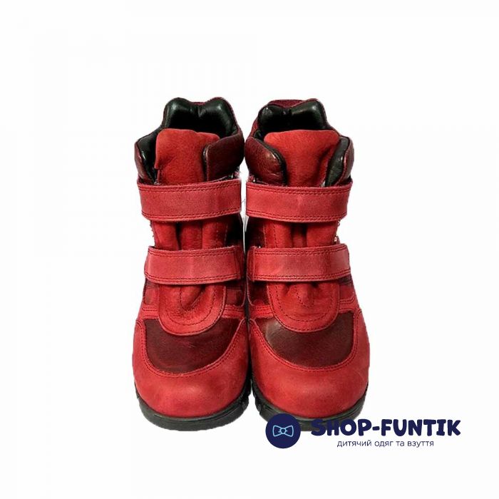 Черевики Djoy червоні на двох липучках