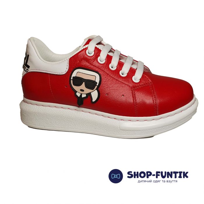 Кроссовки Panda красные 019.01