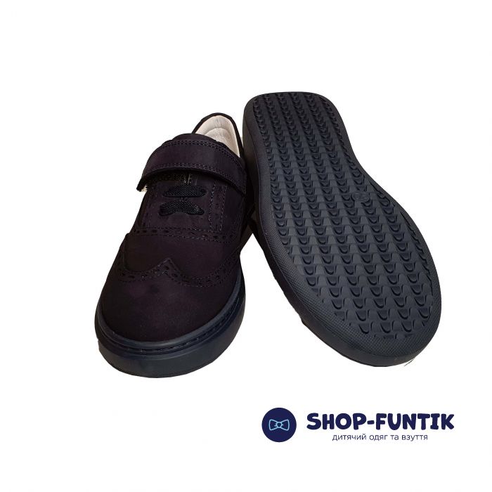 Туфли Tunel темно-синие из нубука 102