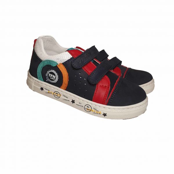 Кроссовки Tiflani синие с цветными вставками 12В1882