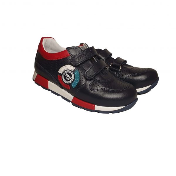 Кроссовки Tiflani черные с цветными вставками 12В2