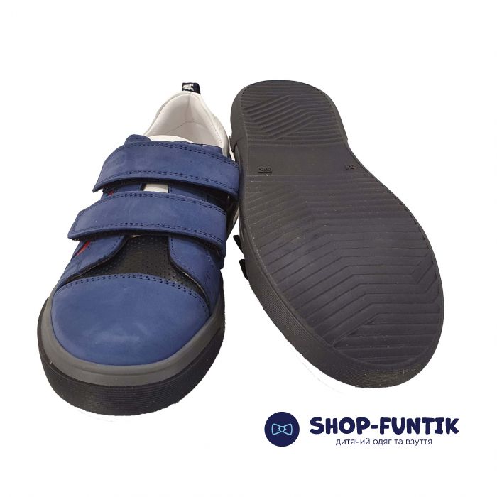 Кроссовки Panda синие комбинированные 026