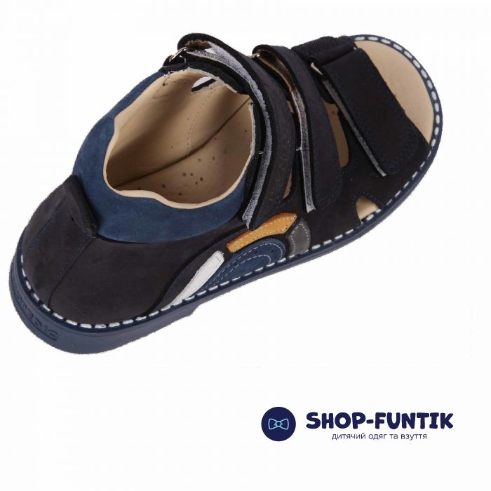 Сандалии Panda темно-синие высокие 07430 F
