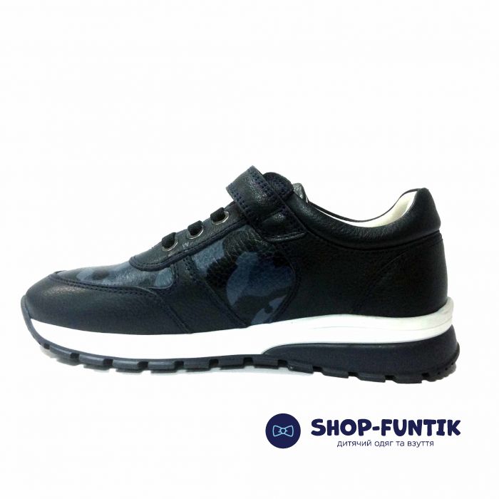 Кроссовки Tunel темно-синие с камуфляжным принтом  1855