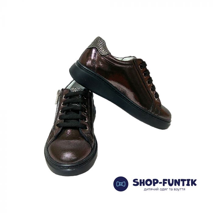 Туфлі Tunel коричневі з блискавками 1918