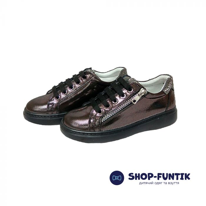 Туфлі Tunel коричневі з блискавками 1918