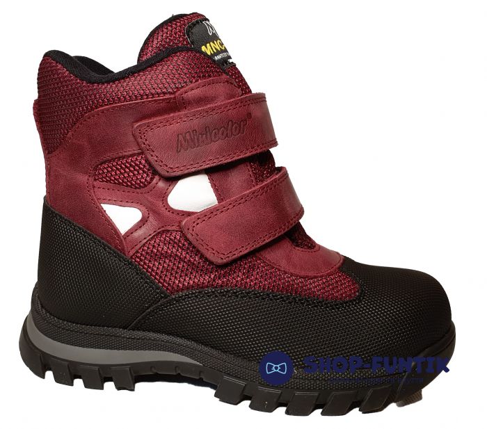 Ботинки Minicolor бордовые 2591