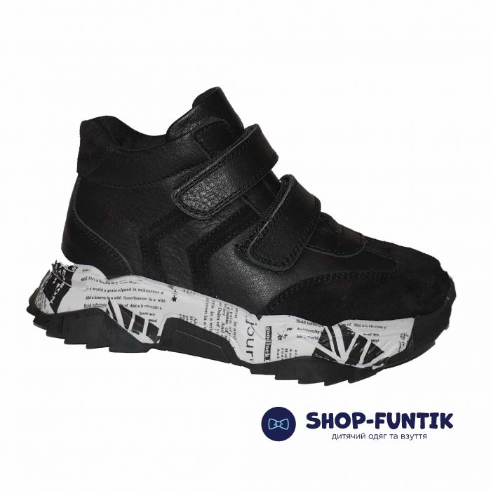 Черевики Panda чорні на високій підошві