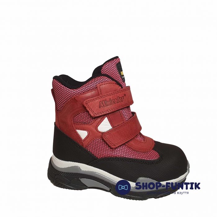 Ботинки Minicolor бордовые   2590