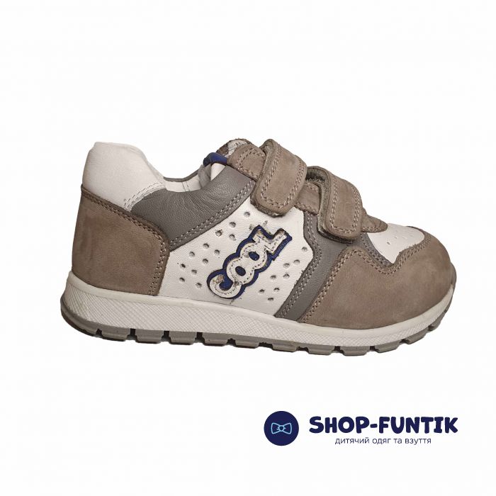 Кроссовки Tiflani серые с белыми вставками 18ВА9366