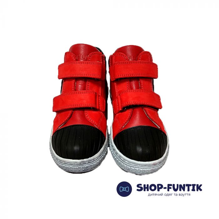 Кроссовки Tiflani  красные высокие 18P