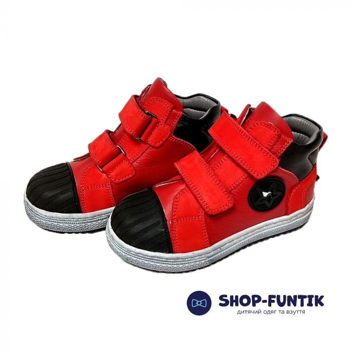 Кроссовки Tiflani  красные высокие 18P