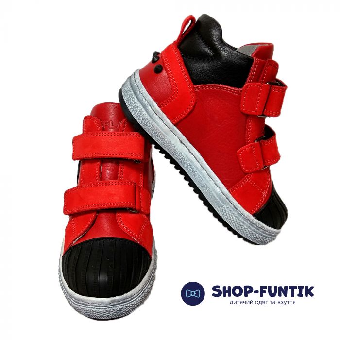 Кроссовки Tiflani  красные высокие 18P