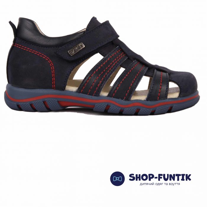 Сандалии Panda темно-синие закрытые 038 102F