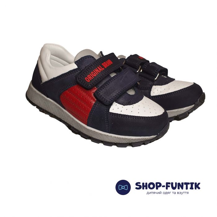 Кроссовки Tiflani темно-синие с цветными вставками 18ВА