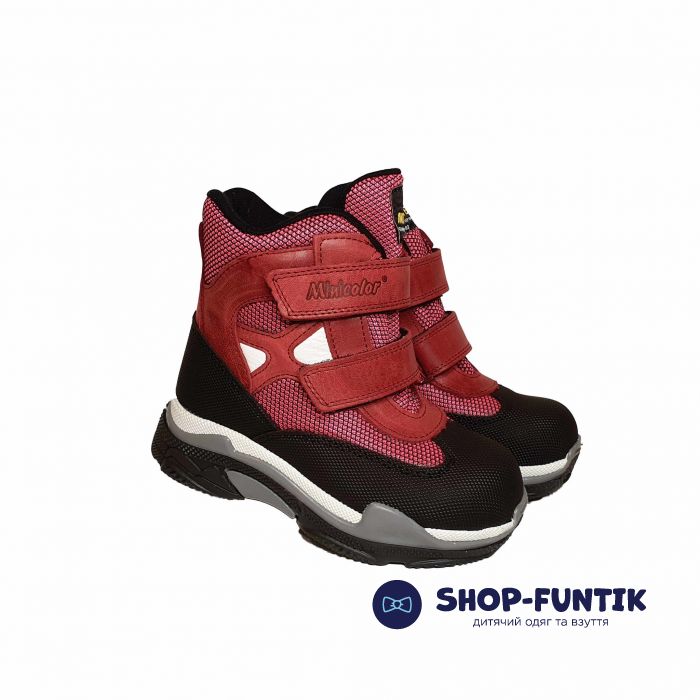 Ботинки Minicolor бордовые   2590