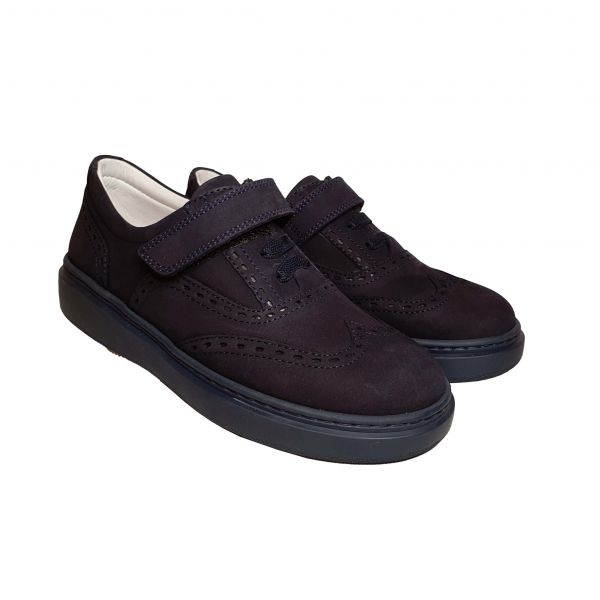 Туфли Tunel темно-синие из нубука 102