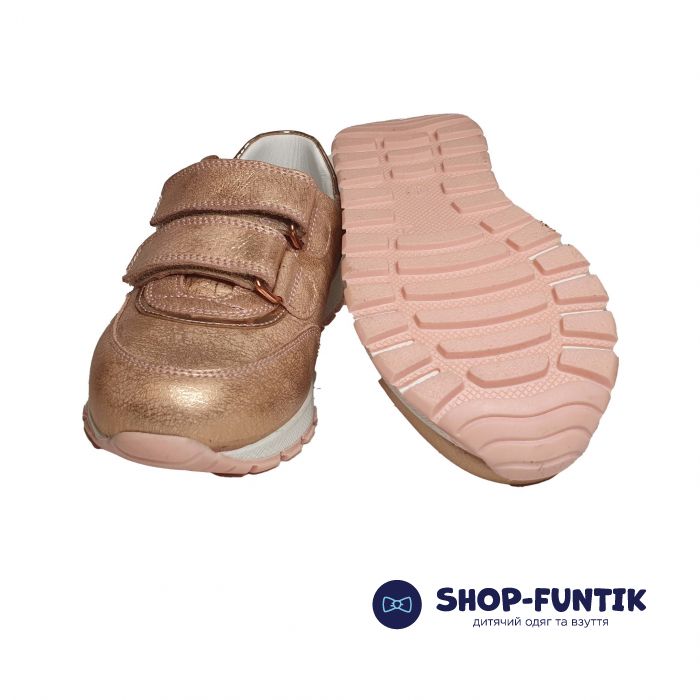 Кроссовки Tiflani золотого цвета с липучками 18РА