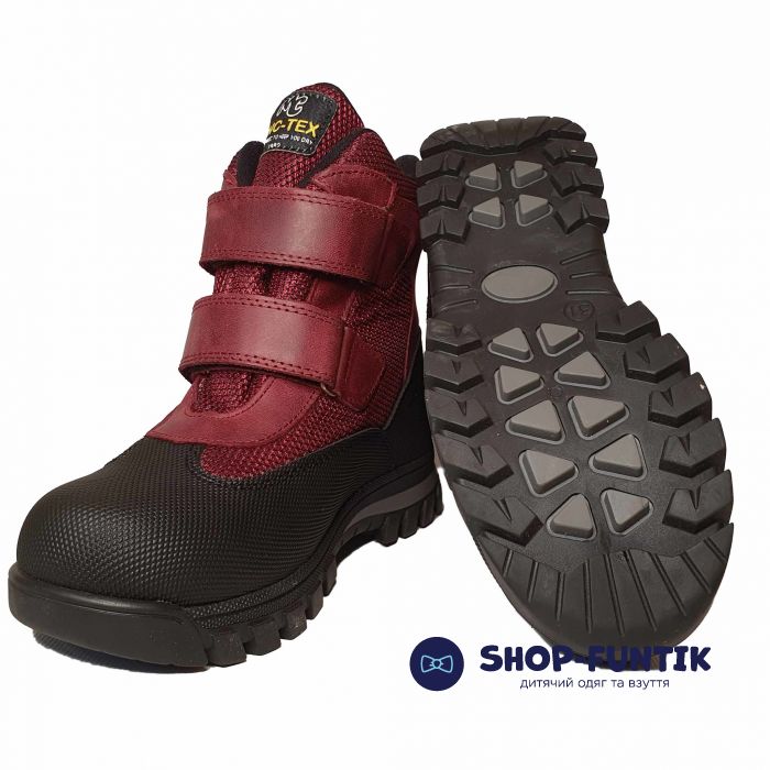 Ботинки Minicolor бордовые 2591