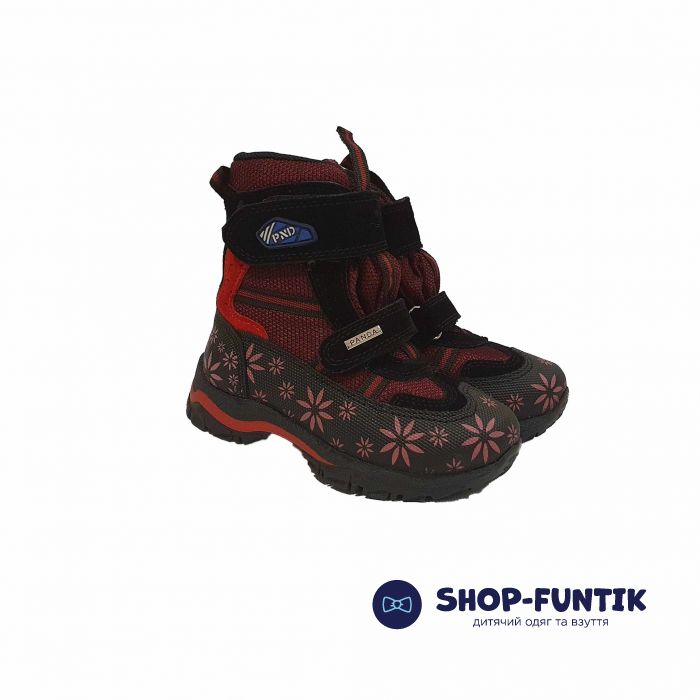 Ботинки Panda бордовые зимние