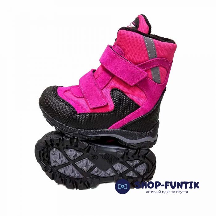 Ботинки Tiflani ярко-розовые с прорезиненным носком