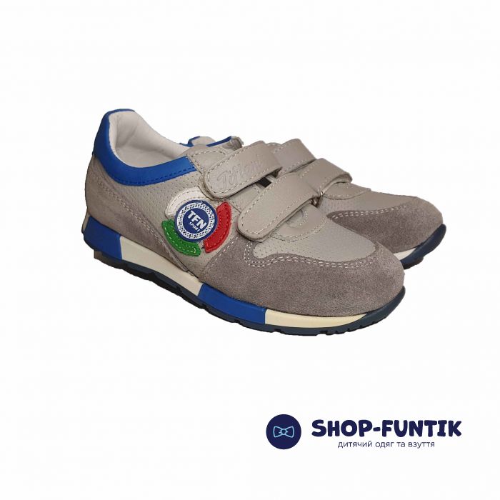 Кроссовки Tiflani серые с цветными вставками 12Р331