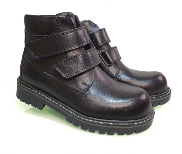 Ботинки Tunel черные на двух липучках 84165