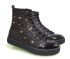 Ботинки Tunel  черные украшены стразами и камушками 1873