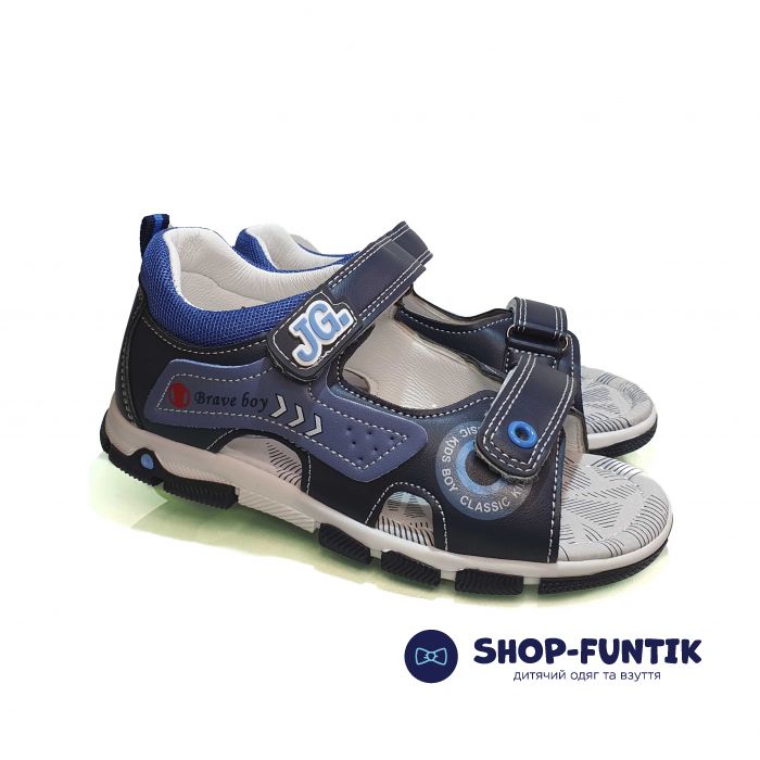 Сандалии Jong Golf сине-голубые открытые 20287