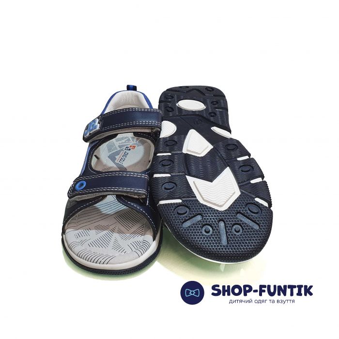 Сандалии Jong Golf сине-голубые открытые 20287