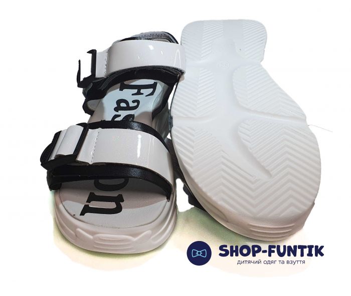 Босоножки Jong.Golf черно-белые С 20234