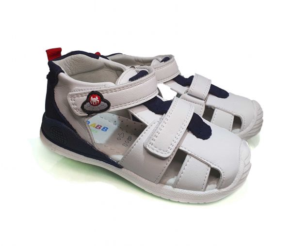 Сандалии Jong.Golf бело-синие закрытые М 203