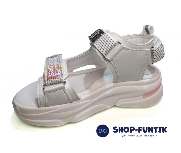 Босоножки Jong.Golf бело-серые С 20237