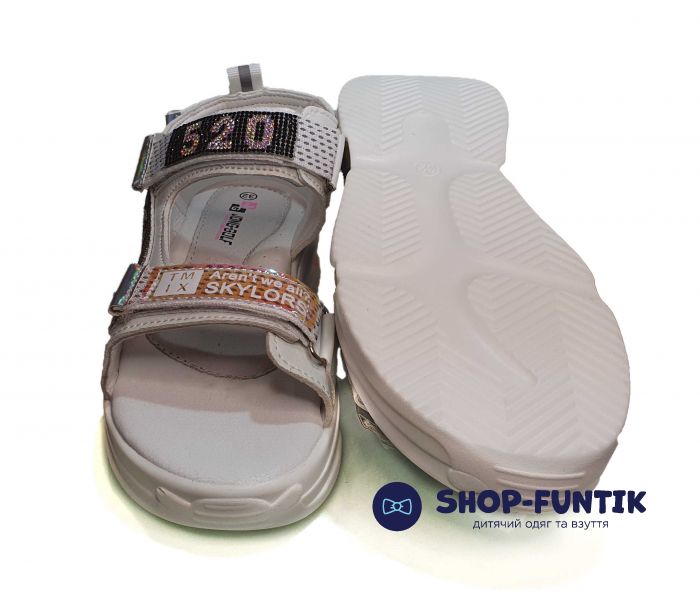 Босоножки Jong.Golf бело-серые С 20237